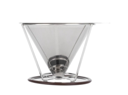 Filtro De Café Reutilizável De Aço Inoxidável Com Dupla Camada Hurrise Coffee Drip Com Acessórios Para Cafeteira Aquaforge