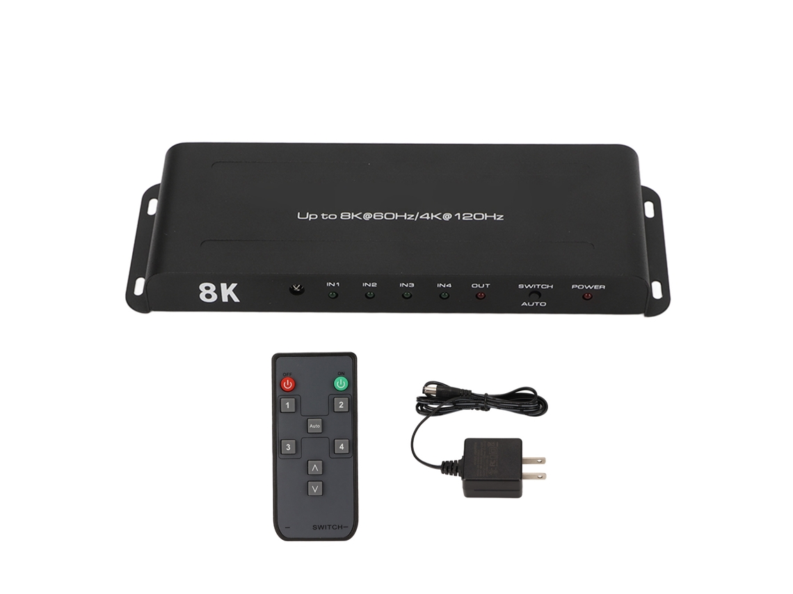 Switch Hdmi LAXISCREED 4 Portas 8k Hdr Hdmi2.1 4x1