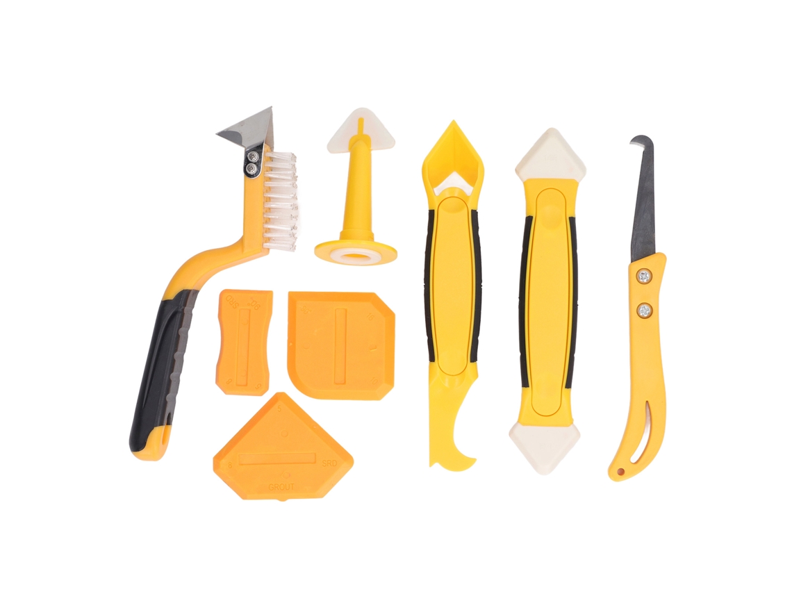 Kit De Ferramentas De Calafeteamento 8 Peças Para Banheiro Cozinha Silicone Ferramentas De Junta Removedor De Calafete