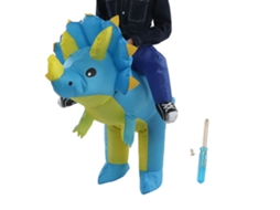Traje Inflável Dinossauro Infantil 90 120cm para Halloween Cosplay Festas Carnaval S/MARCA