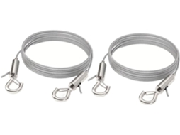 Conjunto De 2 Cordas Aço Inoxidável Para Pendurar Quadros, Ajustáveis