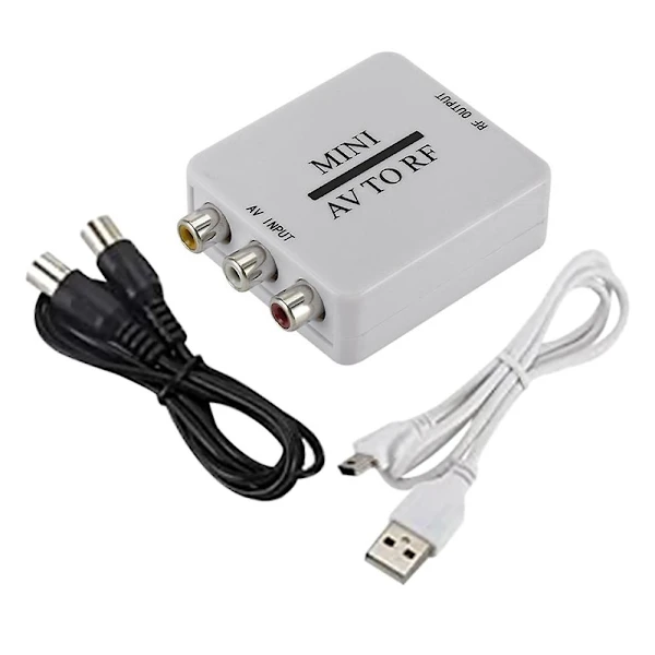Cabo De Vídeo Composto /ea/rca/a/v Para Conversor Rf/coaxial/coaxial Compatível Com Modulador Tv, Max