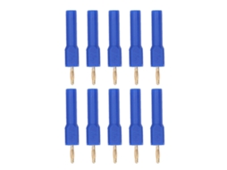 Adaptador 2mm-4mm Macho-fêmea Dourado 30v Azul