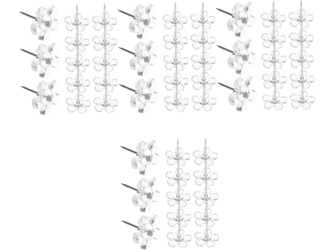 400 Alfinetes De Cortiça Transparentes Para Artesanato, Desenhos E