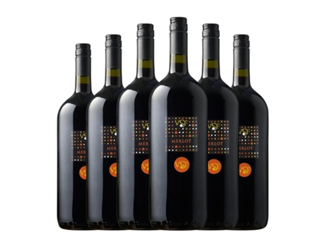 Vinho VILLA SANTA FLAVIA Merlot Venezia Garrafa Magnum (1.5 L - 6 Unidades)
