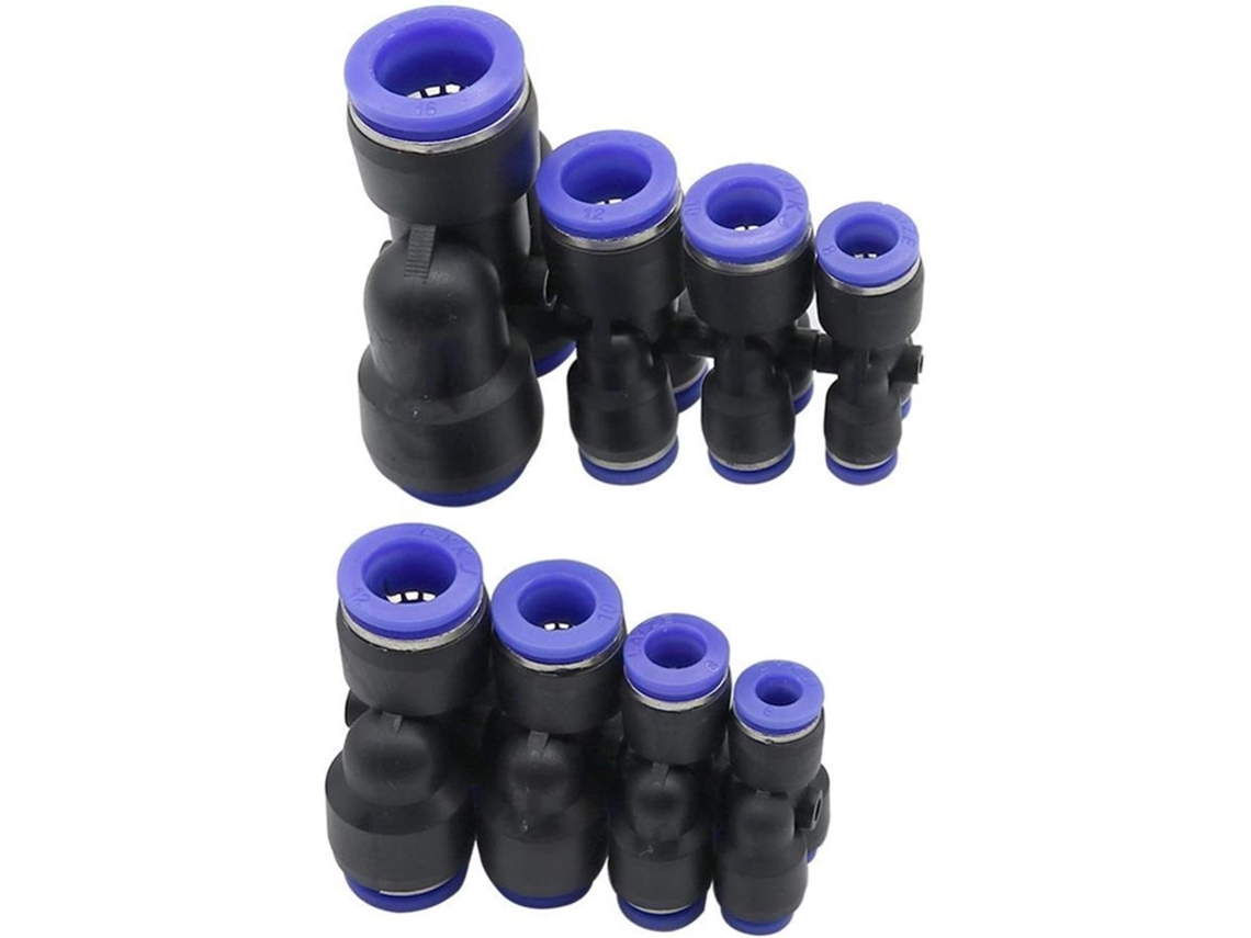 Aspersor de Irrigação Jardim 3 Vias com Porta em Formato Y para Mangueiras 12 Mm, 8 10 6 4 Mm e 16 Diâmetro