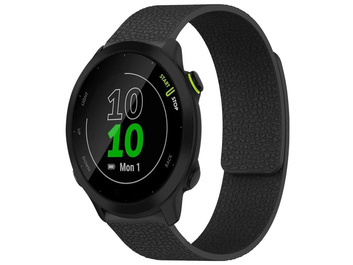 Bracelete para Garmin XIAOMOYU Forerunner 45 / 45s / Swim 2 Silicone Magnético Textura de Lichia Preta (18mm)