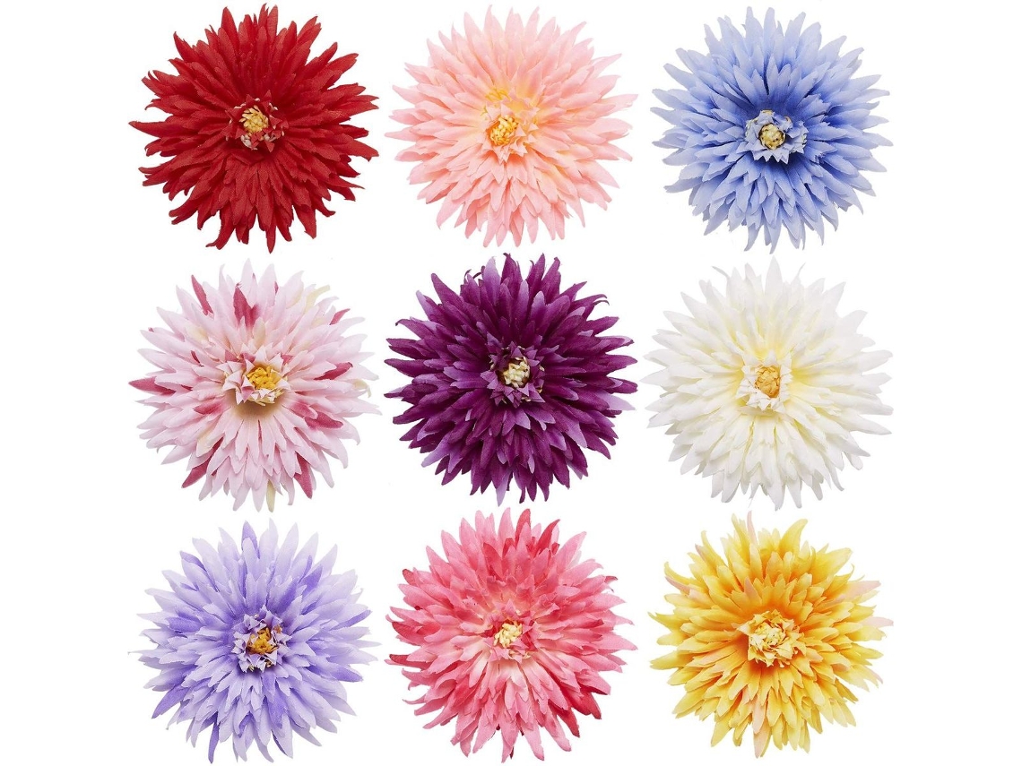 Pacote de Flores Artificiais de Seda: Gérbera, Crisântemo, Margarida, Girassol Klb AQUAFORGE