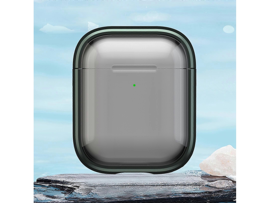 Capa Híbrida De Tpu E Pc Com Suporte Para Airpods 1/2