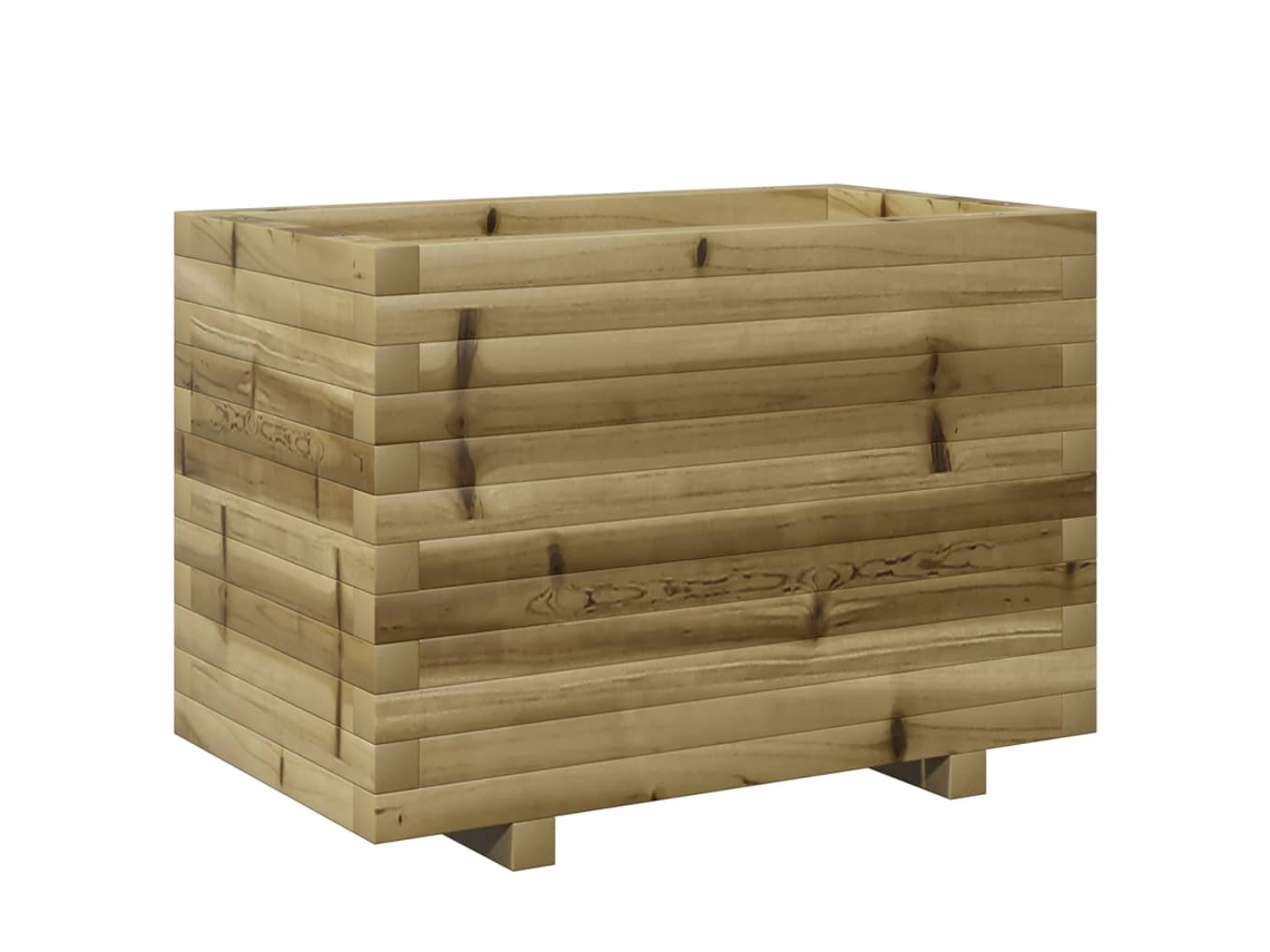 Garden Planter, Garden Planters Vidaxl Marrom Madeira De Pinho Impregnada (70 X 40 X 49.5 Cm)