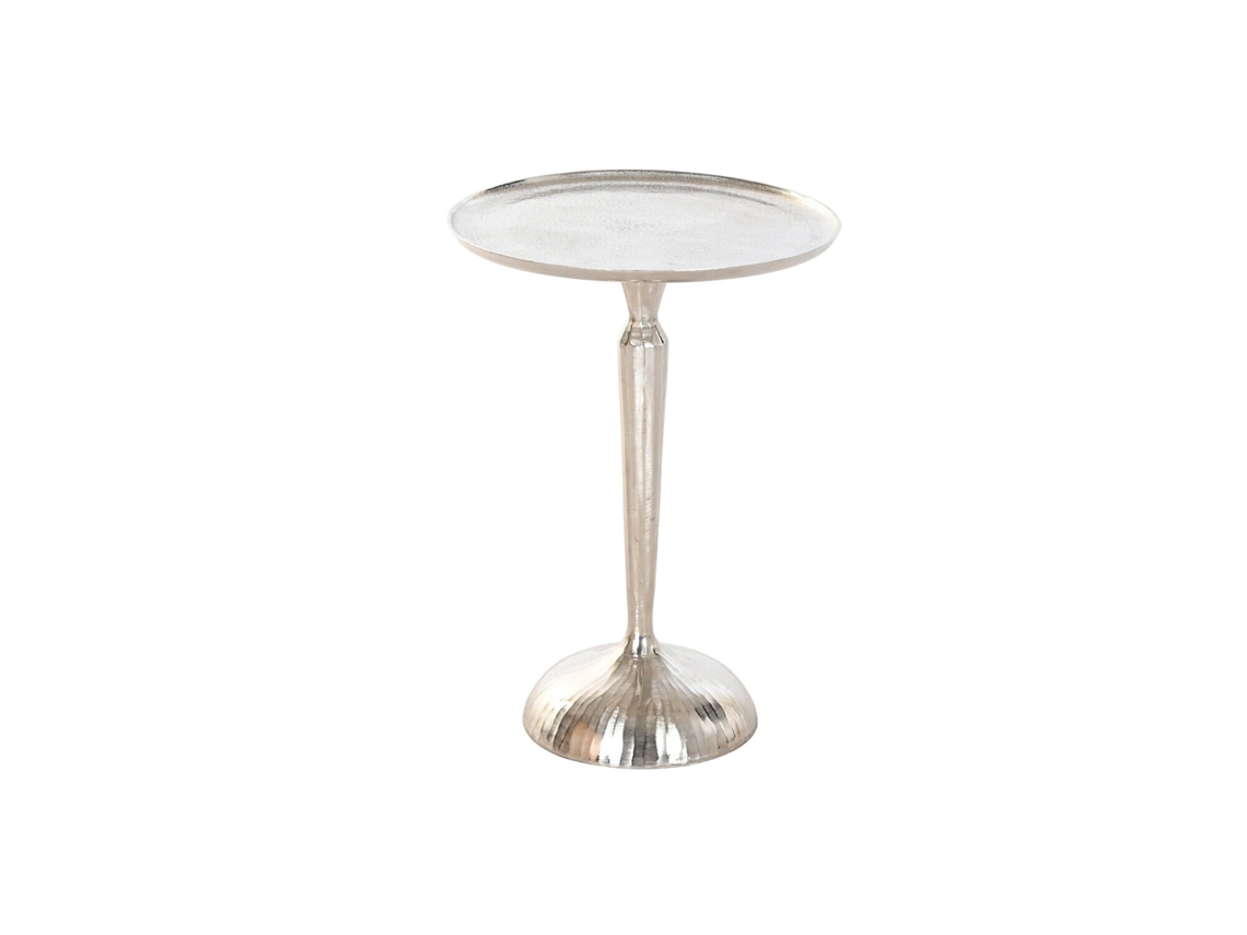 Mesa Lateral em Alumínio Prateado, 41x41x58cm ALEXANDRA HOUSE LIVING