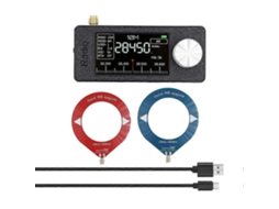 Mini Receptor de Rádio Si4732 10khz 180mhz Portátil + Kit Antena Loop Am Fm Hf Sw Mw Vhf Si47 32 GOKOCO