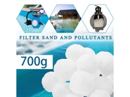 Rede de lavagem, equipamento de limpeza de piscina 700g, filtro de mídia, saco de fibra, bolas de purificação de água a S/MARCA
