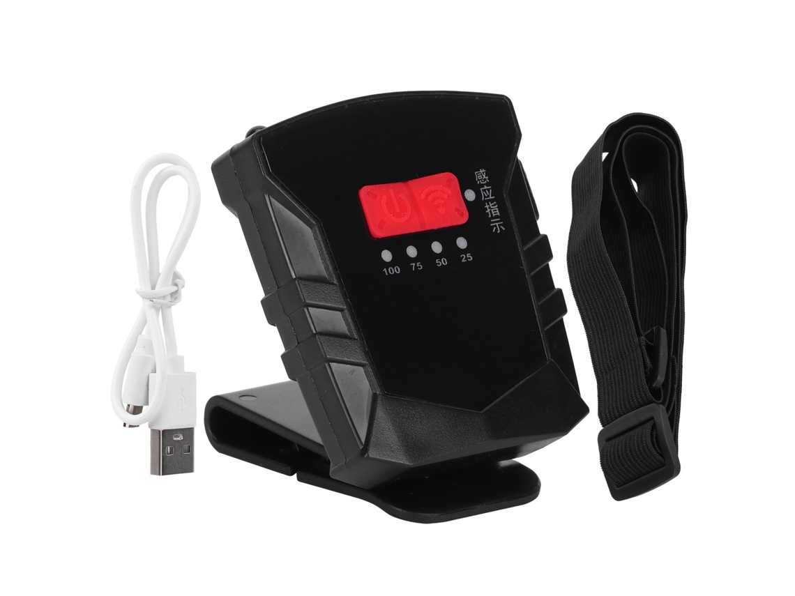 Lanterna de Cabeça com Sensor Led Clip para Chapéu Iluminação Alta Luminosidade 100lm