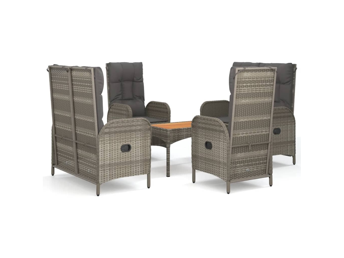 Garden Dining Set, Garden Dining Sets Vidaxl Cinzeto Rattan / Vime (n/a)
