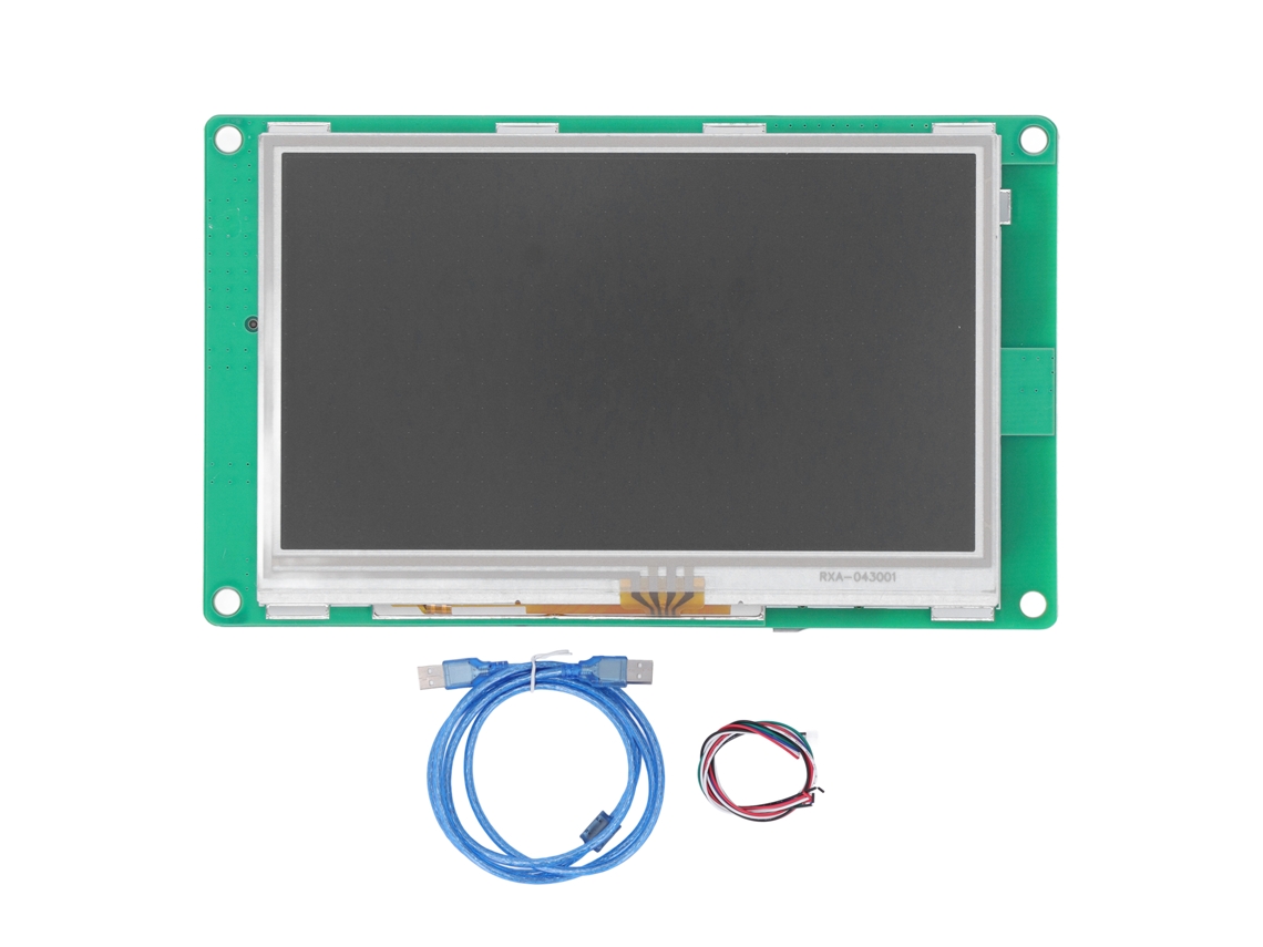 Módulo Tela Tática 4.3'' Tft Lcd Porta Serial Rs232 Rs485 para Controle