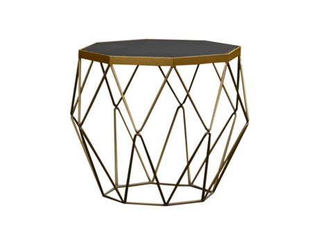Tabela Auxiliar Geométrica PÄRUMM Subor 55X60X60 Cm de Efeito de Cimento Industrial de Madeira e Aço