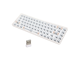 Kit De Teclado Mecânico Faça Você Mesmo Com 68 Teclas, Sem Fio 2.4g, Layout De 65, Troca A Quente, Teclado Gamer Personalizado, Branco Slowmoose
