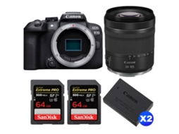 Eos R10 + Rf 24 105mm F4 7.1 Is Stm + 2 Sandisk 64gb Uhs ii 300mb/s + 2 Canon Lp e17 + Ebook “20 Dicas para Fotos Que Impressionam” CANON