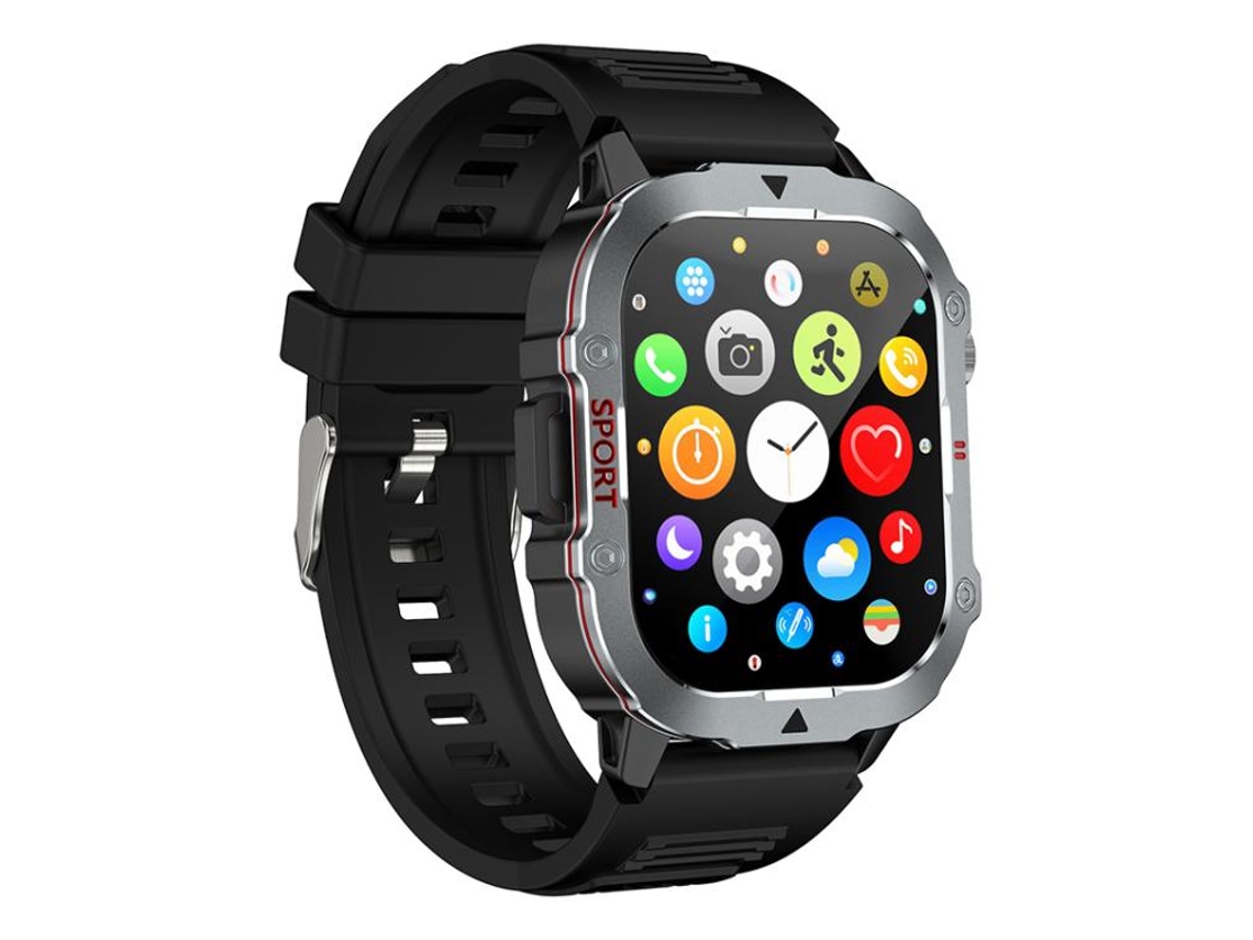 (preto) Smartwatch Esportivo Para Atividades Ao Ar Livre Com Tela Tft De 2,19 Polegadas E Bluetooth