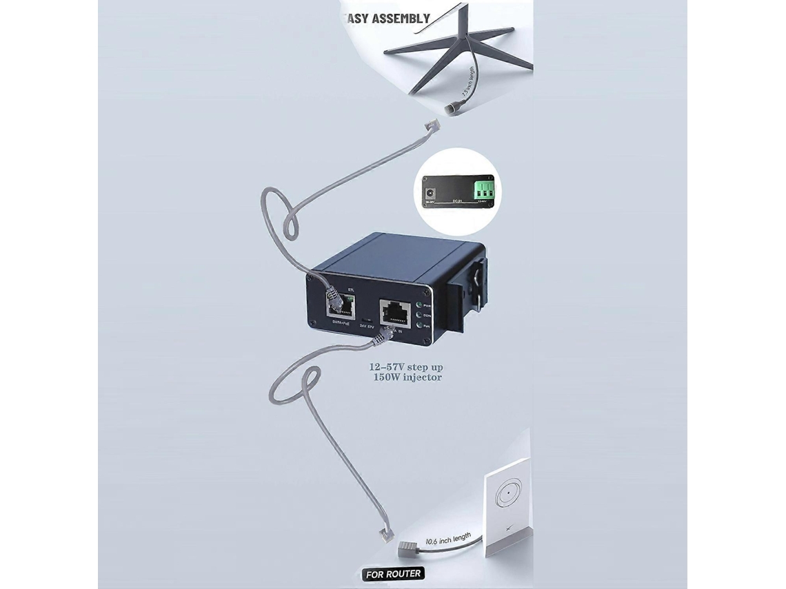 Lurelia Adaptador Spx Para Rj45 Cat 5e 2 Peças Para Starlink V2