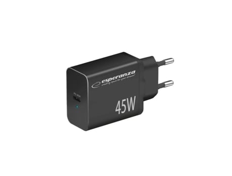 Carregador de Parede ESPERANZA EZC108K (Preto - Tomada EU)