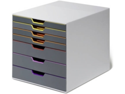 Módulo De Armazenamento - Durable - Varicolor 7 - 7 Gavetas - Plástico Abs - Cor Cinza