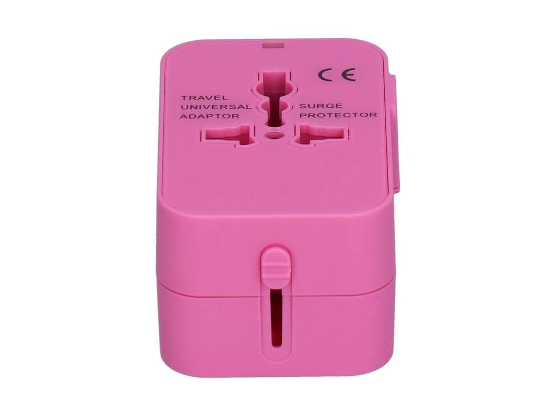 Laxiscreed Adaptador De Viagem Mundial Com Carregador Dual Usb Para Portugal E Outros Países
