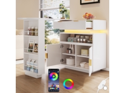 Conjunto Bistrô 3 Peças Dobrável, Cadeiras e Mesa, Resistente ao Clima, Branco | S/MARCA