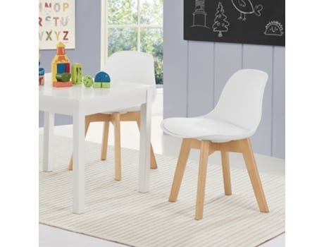 Conjunto de 2 Cadiras Infantis [EN.CASA] (56 x 38 x 33 cm - Pl?stico - Branco)