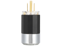 Conector De Energia Hifi (cobre Puro, Platina Ouro 24k)