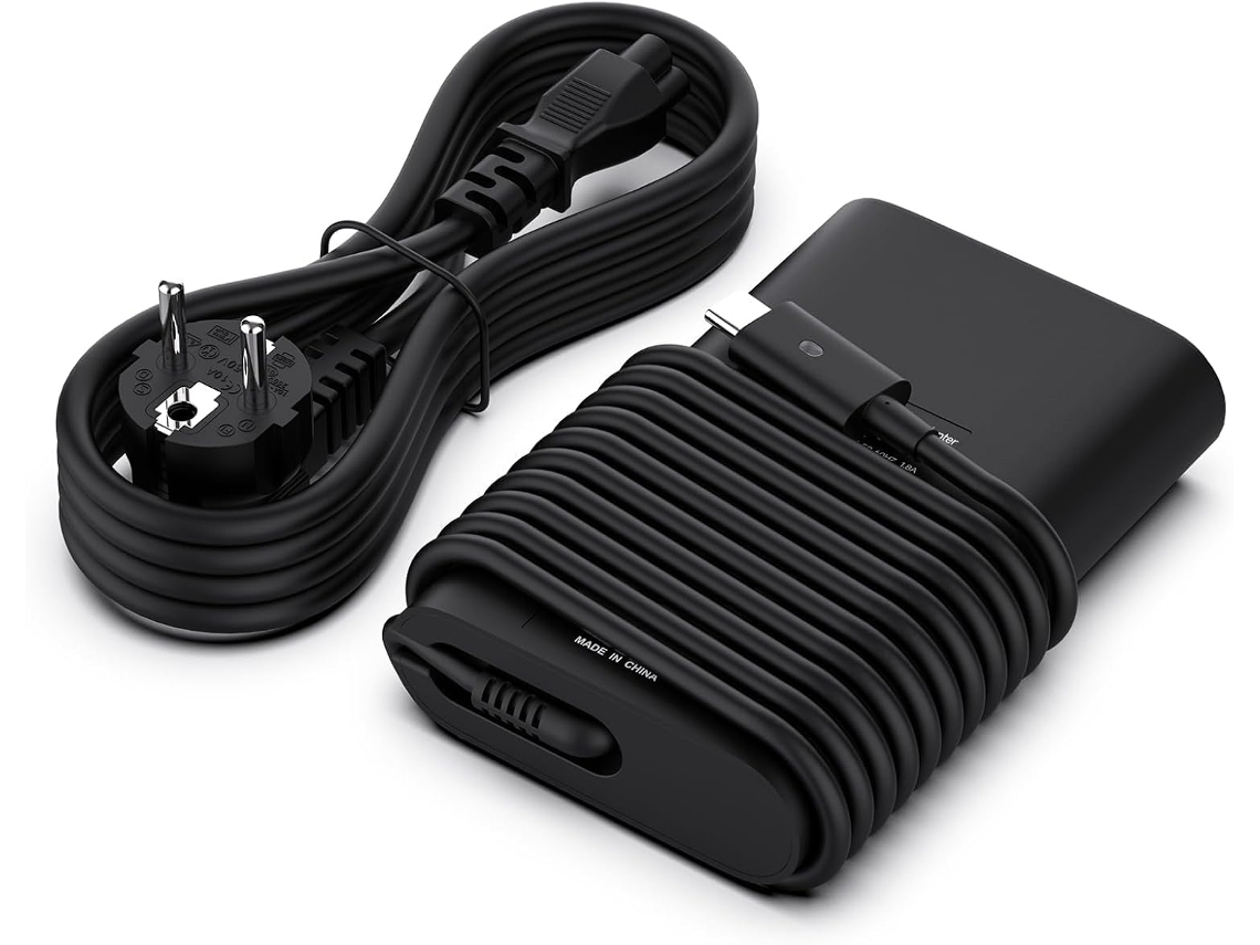 Lurelia Carregador Para Portátil E7370 E7480 Usb-c 65 W Para Dell Latitude 5420 3520 5400 Xps 12 13 15 9250 0 Adaptador De Energia Para Portá