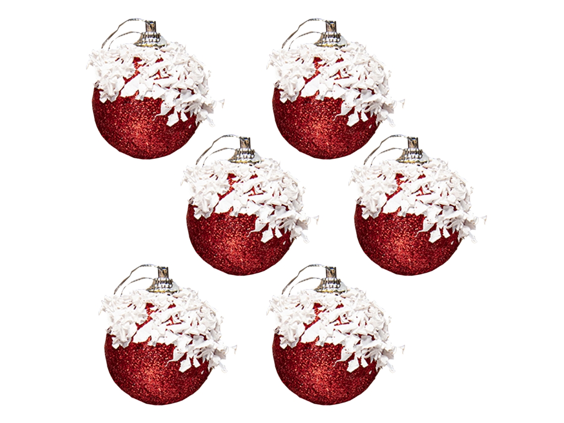 Laxiscreed Bola De Natal Com Brefa De Loiro Para Decoração De Árvore E Ornamento De Sala