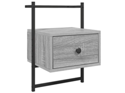Mesa Cabeceira Parede Derivados de Madeira Cinzento Sonoma MAISON EXCLUSIVE (35x30x51 cm)