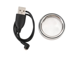 Anel inteligente de aço inoxidável, monitor de sono, temperatura, passos, fitness, rastreador de saúde, prata, tamanho 18 S/MARCA
