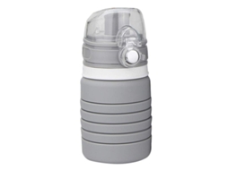 2026 botella Deportiva Plegable Multifuncional Linjou, Taza de Agua Telescópica Extensible (gris)