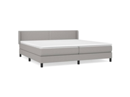 Box Spring Bed, Box Spring Beds Vidaxl Cinzeto Tecido (200 X 200 Cm)