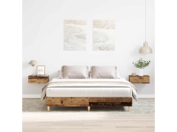 Vidaxl Estrutura De Cama Sem Colchão 150x200 Cm Madeira Velha