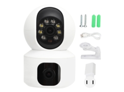 2026 câmara de Segurança Inteligente de Lente Dupla Interior Wifi 360 Graus 1080p para Vigilância Ip