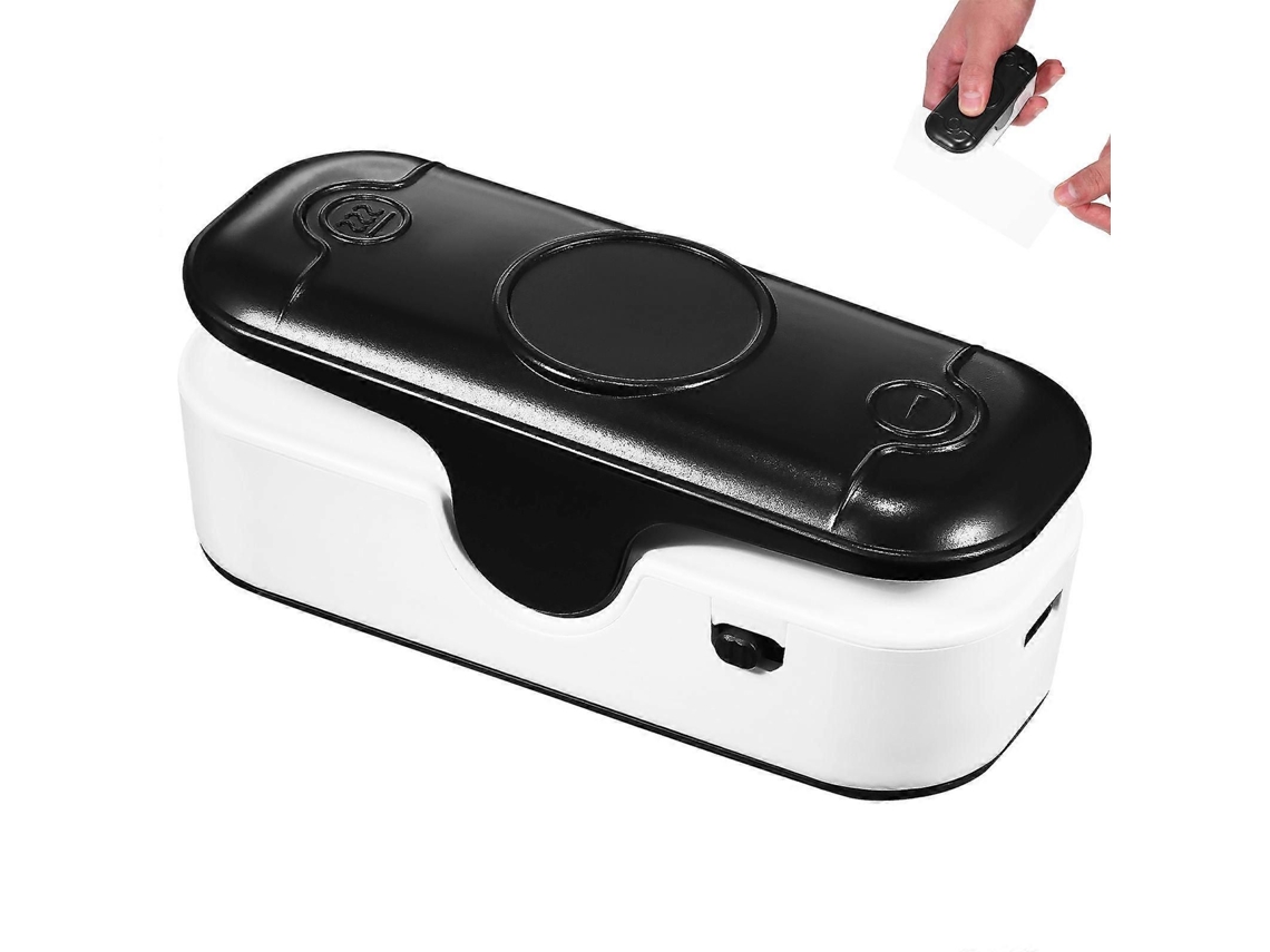 Seladora De Sacos Para Lanches, Máquina Selar Uso Doméstico, Preta E Portátil
