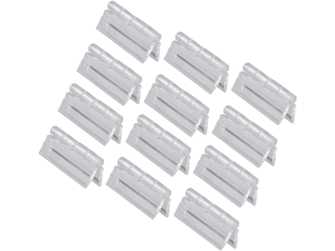 Conjunto De 12 Dobradiças Plástico Pequenas Com Fechamento Automático