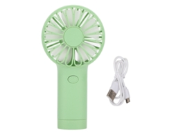 Ventilador portátil de mão USB recarregável com 2 velocidades bateria 800mAh para viagem piquenique escritório S/MARCA