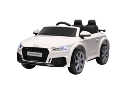 Carro Elétrico Infantil Audi Tt Rs Roadster, 3 Km/h, Controle Remoto, Led, Usb, Branco.