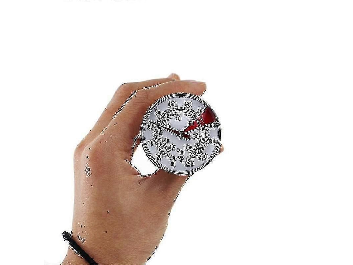 Termômetro de Alimentos Aço Inoxidável, Espessura Cozimento com Clipe, Proporção Leite, Prata GOKOCO