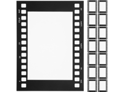 1 Conjunto De Molduras Retrô Em Formato Tira Filme 6 Polegadas Com Montagem Fácil Para Galeria 15 Peças