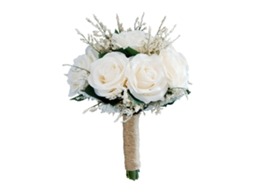 Bouquet de Noiva com Rosas Champagne LAXISCREED para Casamentos e Fotografia