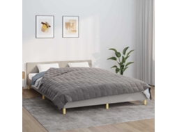 Vidaxl Manta Pesada 9 Kg 200x225 Cm Tecido Cinza