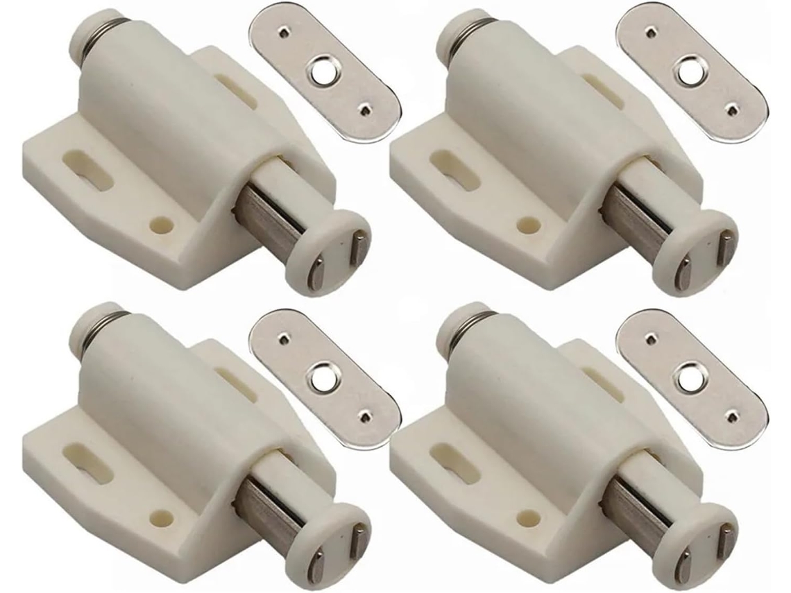 Conjunto De 10-fechos Magnéticos Portas Armários Com Abertura Por Pressão, Ideais Guarda Roupas E Móveis