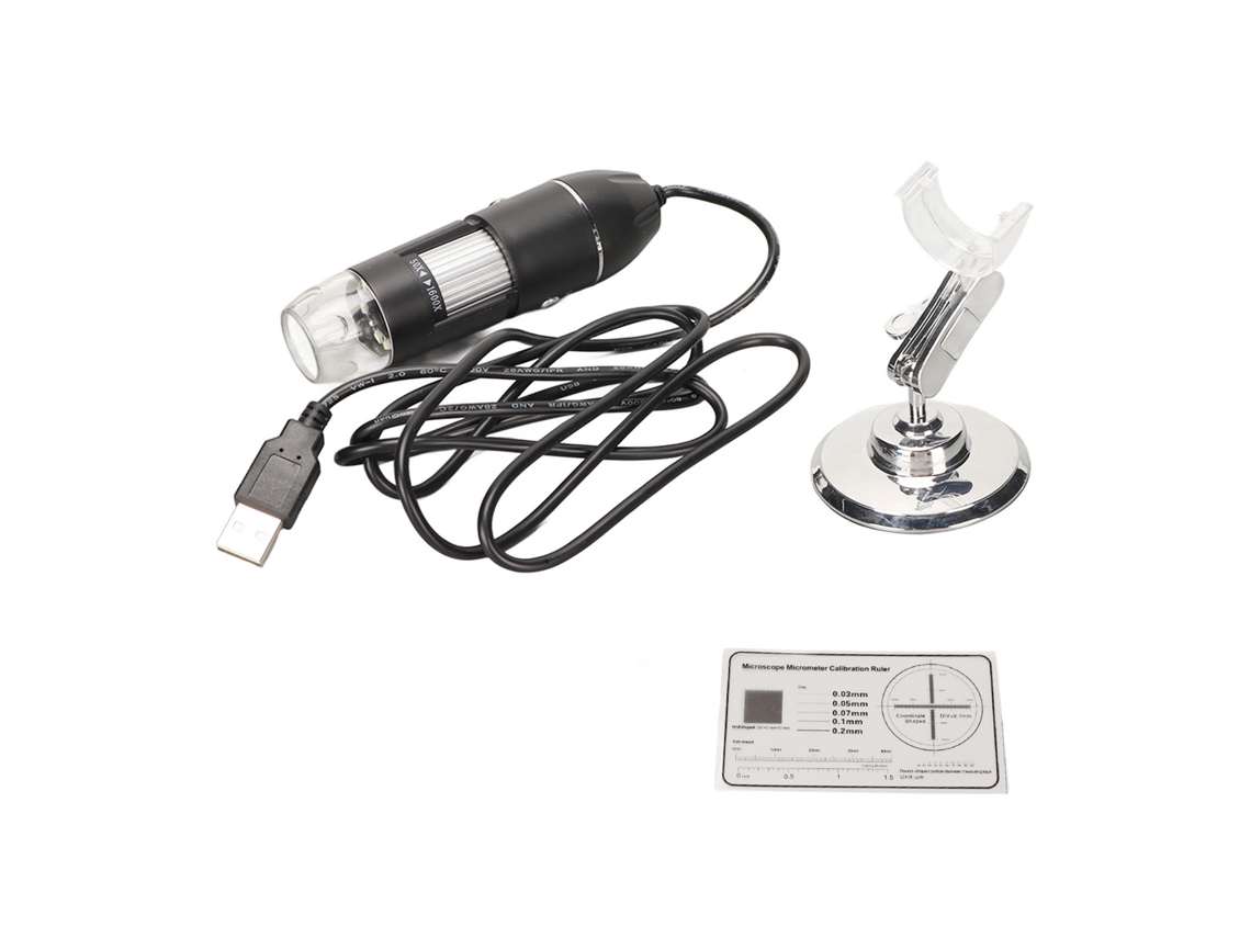 Aetheria microscópio Digital Portátil de Bolso Usb 50x 1600x com 8 Led para Windows