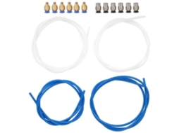 Kit de Tubulação HURRISE Ptfe para Impressora 3D 4 Peças Tubulação Ptfe 6 Peças Conector Pc4-M6 6 Peças Conector Pc4-M10 Acessórios